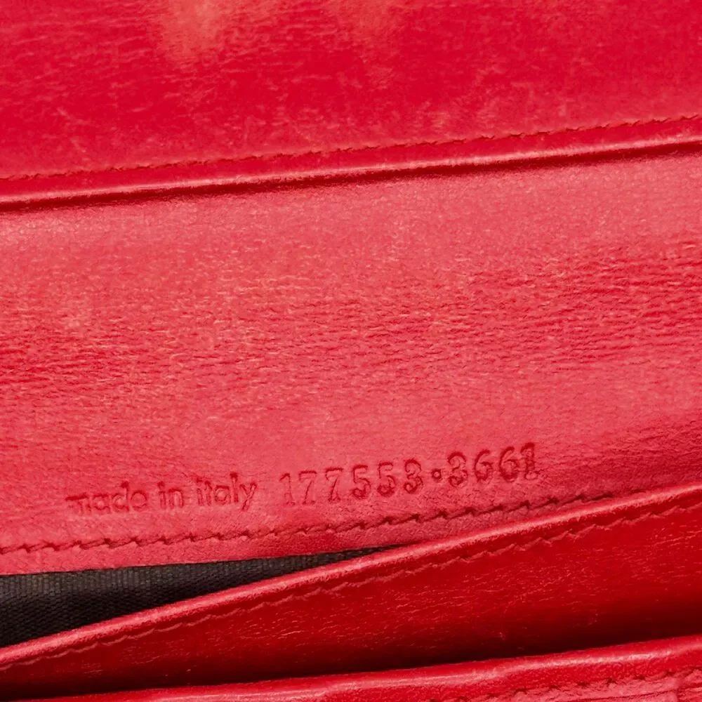 Yves Saint Laurent YSL Belle de Jour Red Patent Wallet WOC Vintage Authentic